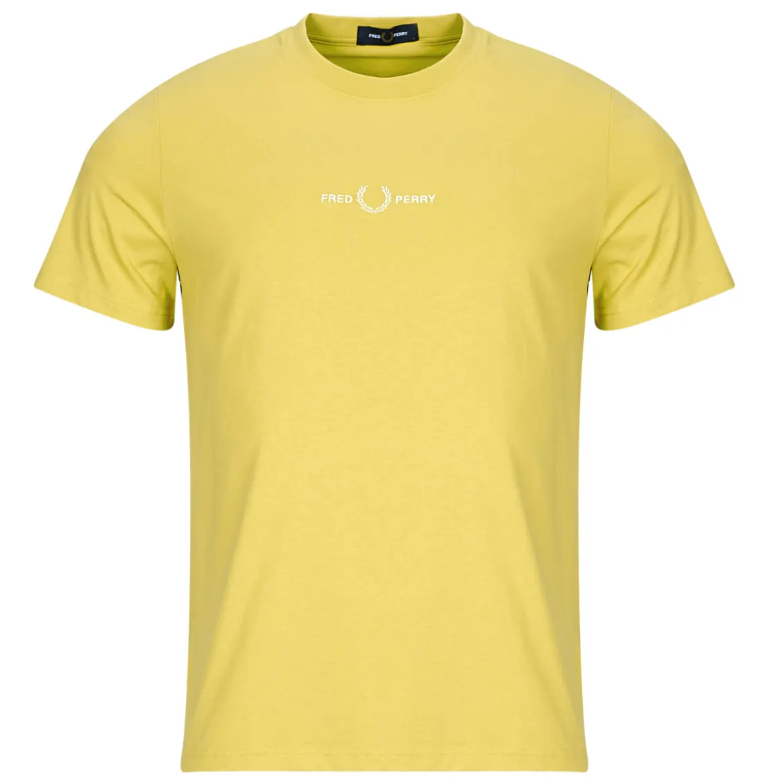 Fred Perry - EMBROIDERED Jaune Clearance