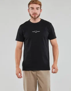 Fred Perry T-shirts & Polos^- EMBROIDERED T-SHIRT