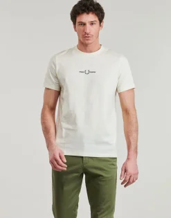 Fred Perry T-shirts & Polos^- EMBROIDERED T-SHIRT