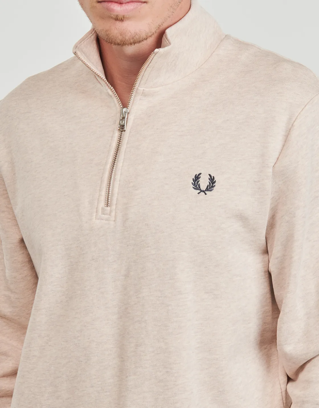 Fred Perry - HALF ZIP Beige Best