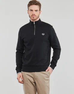 Fred Perry - HALF ZIP SWEATSHIRT< Sweats & Polaires