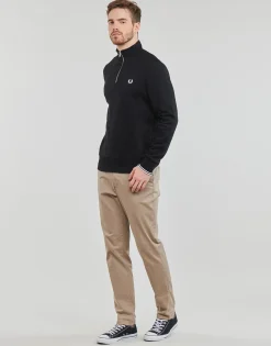 Fred Perry - HALF ZIP SWEATSHIRT< Sweats & Polaires