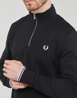 Fred Perry - HALF ZIP SWEATSHIRT< Sweats & Polaires