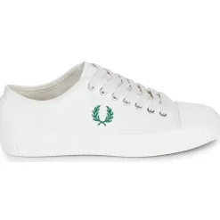 Fred Perry - HUGHES LOW CANVAS Blanc Discount