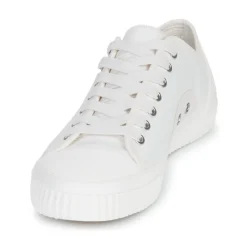 Fred Perry - HUGHES LOW CANVAS Blanc Discount