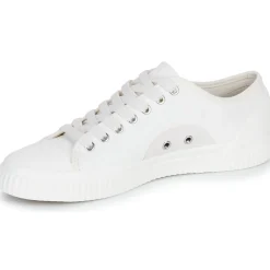 Fred Perry - HUGHES LOW CANVAS Blanc Discount