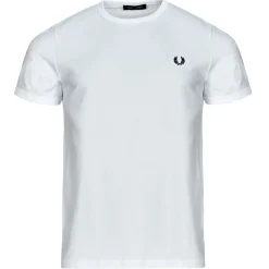 Fred Perry - RINGER T-SHIRT Blanc Discount