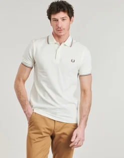 Fred Perry - TWIN TIPPED SHIRT Beige Online