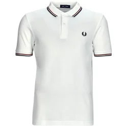 Fred Perry - TWIN TIPPED SHIRT Blanc Outlet