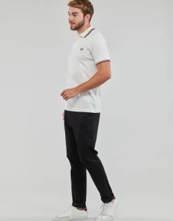 Fred Perry - TWIN TIPPED SHIRT Blanc Outlet