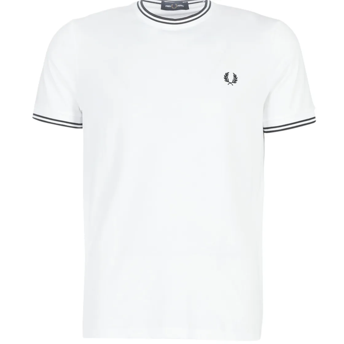 Fred Perry - TWIN TIPPED T-SHIRT Blanc Best