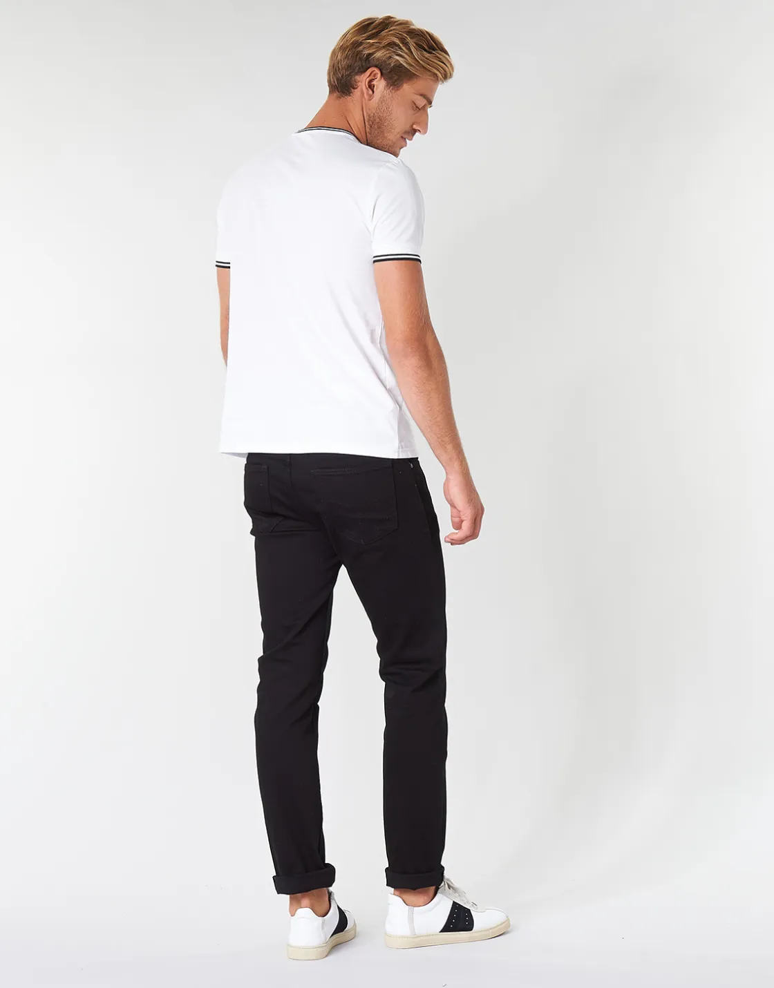 Fred Perry - TWIN TIPPED T-SHIRT Blanc Best