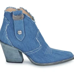 Fru.it - 8575-944-CUOIO-GREZZO-JEANS-LAVATO< Bottines / Boots