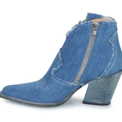 Fru.it - 8575-944-CUOIO-GREZZO-JEANS-LAVATO< Bottines / Boots