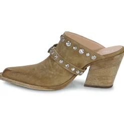 Fru.it Mules / Sabots^- 8586-944-CUOIO-GREZZO-VELOUR-PLANET