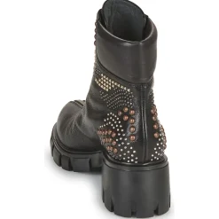 Fru.it Bottines / Boots^- 8340-953-GLOVE-NERO-BROCHIE-MULTICOLOR
