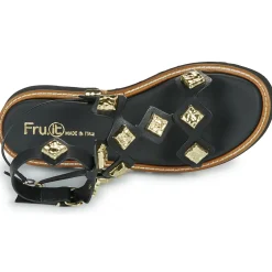 Fru.it - 9169-100-HELGA-NERO-TEXANO-NERO< Sandales Et Nu-pieds