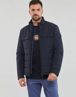 Gant - CHANNEL QUILTED JACKET Marine Best