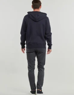 Gant Sweats & Polaires^- EMBOSSED FULL-ZIP HOODIE
