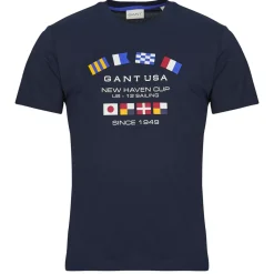 Gant - GRAPHIC SS T-SHIRT Marine Sale