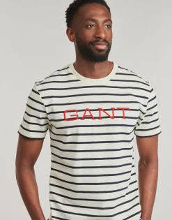Gant T-shirts & Polos^- GRAPHIC STRIPED SS T-SHIRT