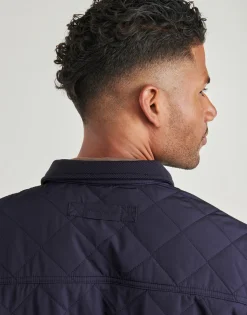 Gant Vestes^- QUILTED WINDCHEATER MID JACKET