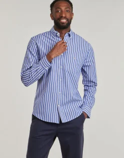 Gant Chemises^- REG CLASSIC POPLIN STRIPE SHIRT