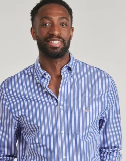 Gant Chemises^- REG CLASSIC POPLIN STRIPE SHIRT