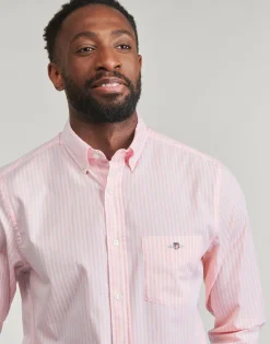 Gant - REG CLASSIC POPLIN STRIPE SHIRT< Chemises