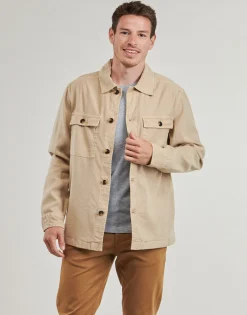 Gant - REG COT/LINEN OVERSHIRT Beige New