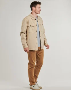 Gant - REG COT/LINEN OVERSHIRT Beige New