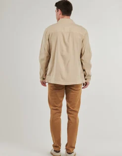 Gant - REG COT/LINEN OVERSHIRT Beige New