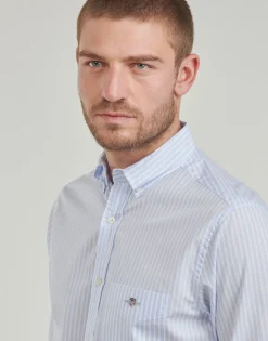 Gant Chemises^- REG POPLIN STRIPE SHIRT