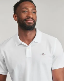 Gant - REG SHIELD SS PIQUE POLO Blanc