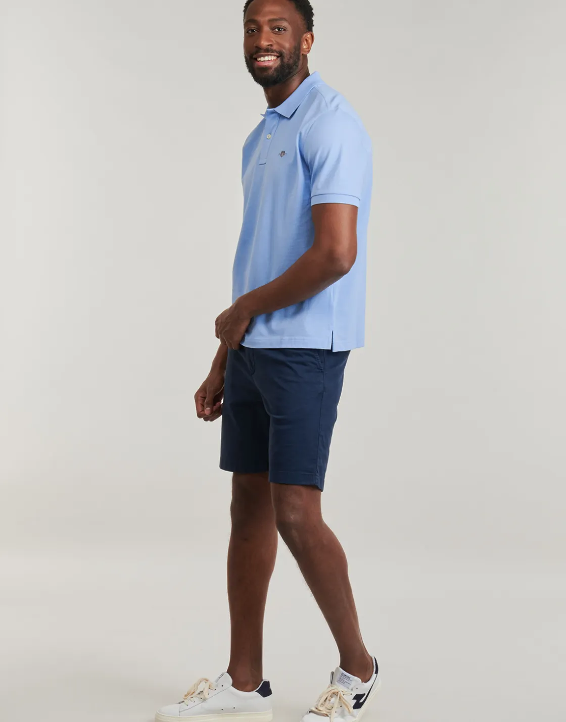 Gant - REG SHIELD SS PIQUE POLO Bleuciel Discount