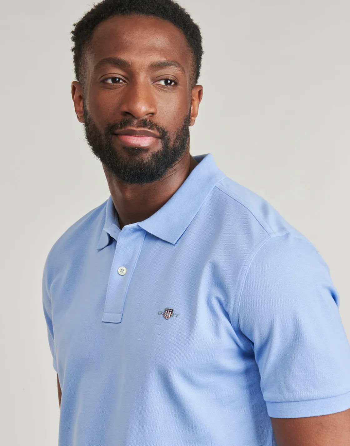 Gant - REG SHIELD SS PIQUE POLO Bleuciel Discount