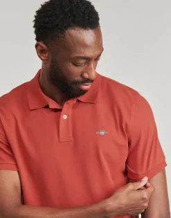 Gant T-shirts & Polos^- REG SHIELD SS PIQUE POLO