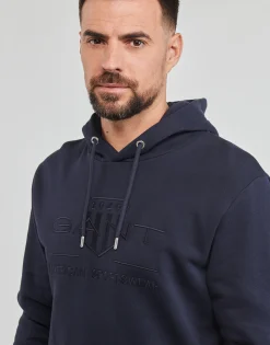 Gant - REG TONAL SHIELD HOODIE< Sweats & Polaires