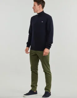 Gant Sweats & Polaires^- SUPERFINE LAMBSWOOL HALF ZIP