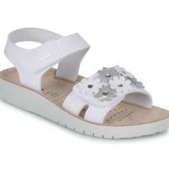 Geox - J SANDAL COSTAREI GI Blanc Sale