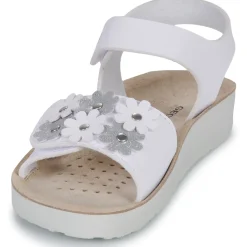 Geox - J SANDAL COSTAREI GI Blanc Sale
