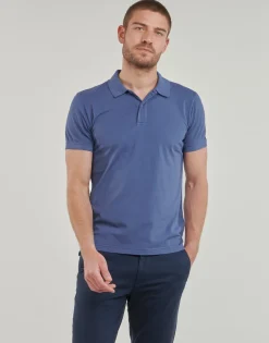 Geox - M POLO JERSEY Bleu Discount