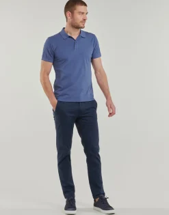 Geox - M POLO JERSEY Bleu Discount
