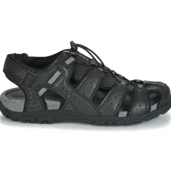 Geox - UOMO SANDAL STRADA Noir Clearance