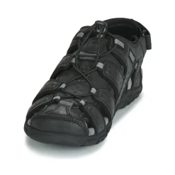 Geox - UOMO SANDAL STRADA Noir Clearance