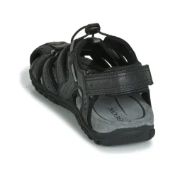 Geox - UOMO SANDAL STRADA Noir Clearance