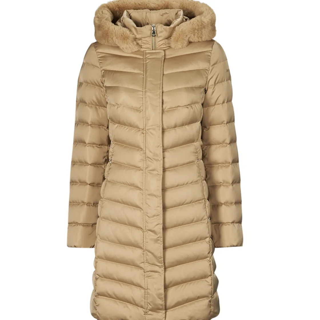 Geox - W BETTANIE LONG JKT Beige