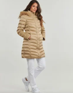 Geox - W BETTANIE LONG JKT Beige