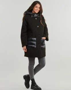 Geox - W CALITHE LONG COAT Noir Discount