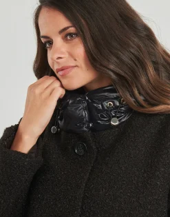 Geox - W CALITHE LONG COAT Noir Discount